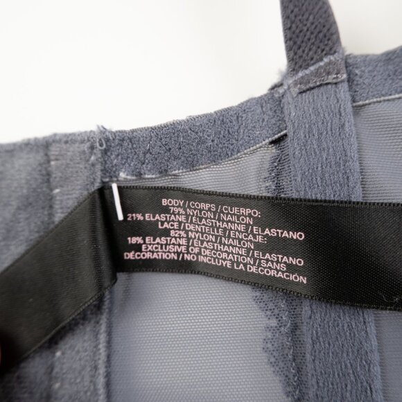 VICTORIA'S SECRET grey corset lingerie size 34B - Picture 10 of 11